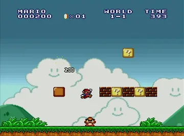 Super Mario All-Stars screen shot game playing